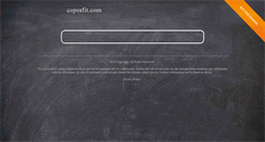 Desktop Screenshot of coperfit.com